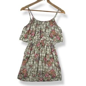 Y2k‎ 2000s Wet Seal Floral Mini Dress Women Size XS Cottage Fairy Garden Party